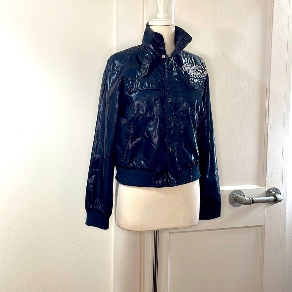 O’Braian short utility jacket with pockets and shine